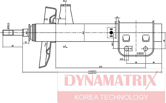 Dynamatrix DSA634022 - Amortizators autodraugiem.lv