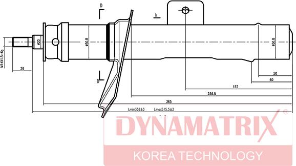 Dynamatrix DSA633839 - Amortizators autodraugiem.lv