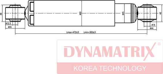 Dynamatrix DSA344456 - Amortizators autodraugiem.lv