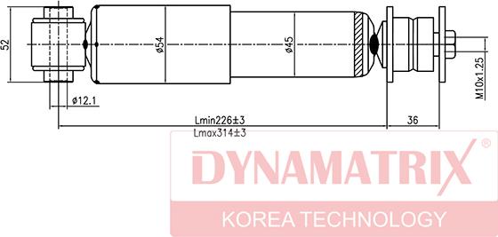 Dynamatrix DSA345900 - Amortizators autodraugiem.lv