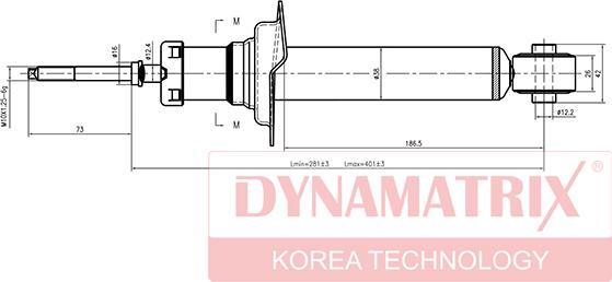 Dynamatrix DSA341186 - Amortizators autodraugiem.lv