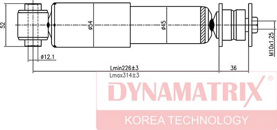 Dynamatrix DSA341846 - Amortizators autodraugiem.lv