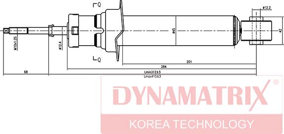 Dynamatrix DSA341325 - Amortizators autodraugiem.lv