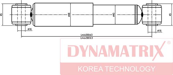 Dynamatrix DSA341237 - Amortizators autodraugiem.lv