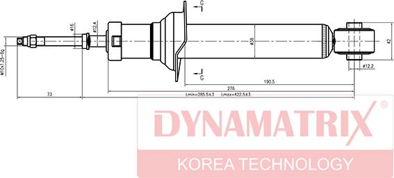 Dynamatrix DSA341226 - Amortizators autodraugiem.lv