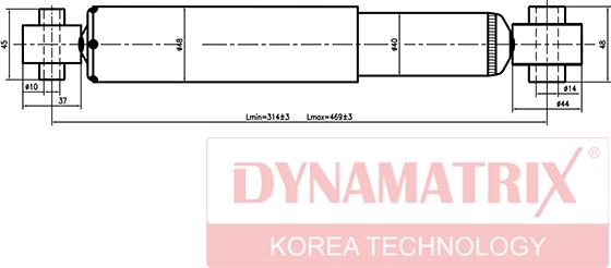 Dynamatrix DSA343396 - Amortizators autodraugiem.lv