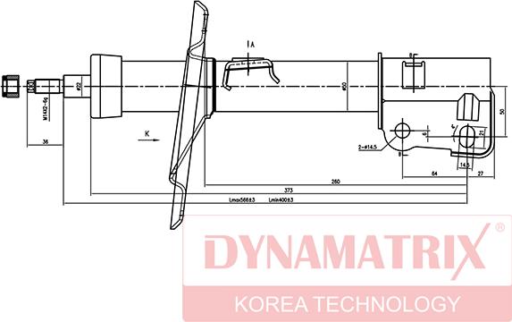 Dynamatrix DSA334188 - Amortizators autodraugiem.lv