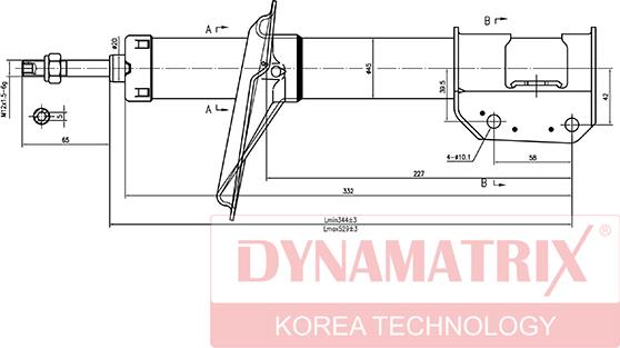 Dynamatrix DSA333843 - Amortizators autodraugiem.lv