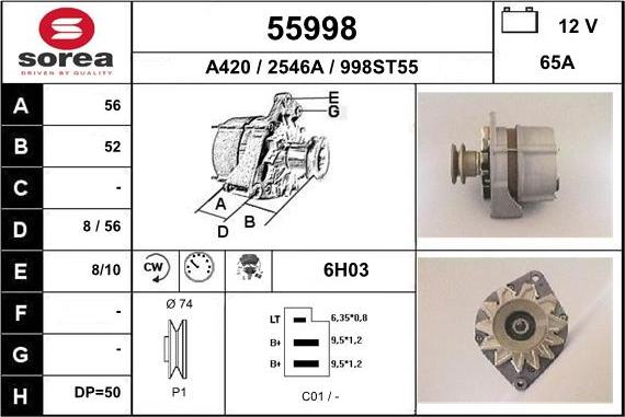 EAI 55998 - Ģenerators autodraugiem.lv