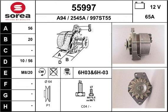 EAI 55997 - Ģenerators autodraugiem.lv
