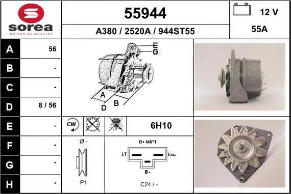 EAI 55944 - Ģenerators autodraugiem.lv