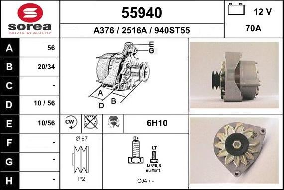 EAI 55940 - Ģenerators autodraugiem.lv