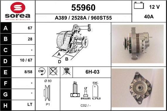 EAI 55960 - Ģenerators autodraugiem.lv