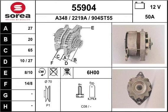 EAI 55904 - Ģenerators autodraugiem.lv