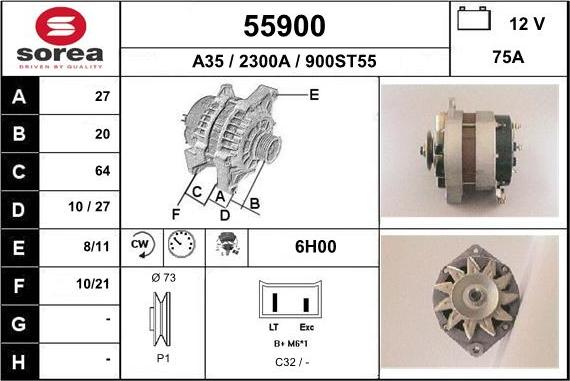 EAI 55900 - Ģenerators autodraugiem.lv