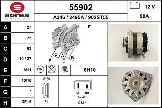 EAI 55902 - Ģenerators autodraugiem.lv