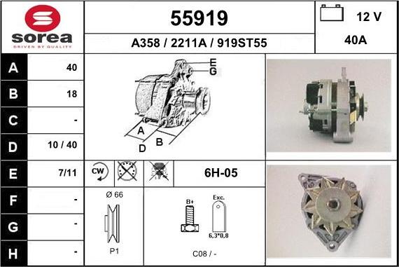 EAI 55919 - Ģenerators autodraugiem.lv