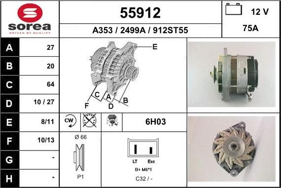 EAI 55912 - Ģenerators autodraugiem.lv