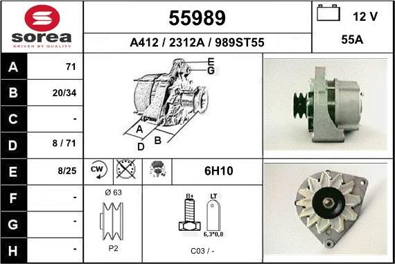 EAI 55989 - Ģenerators autodraugiem.lv