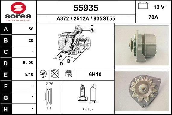 EAI 55935 - Ģenerators autodraugiem.lv
