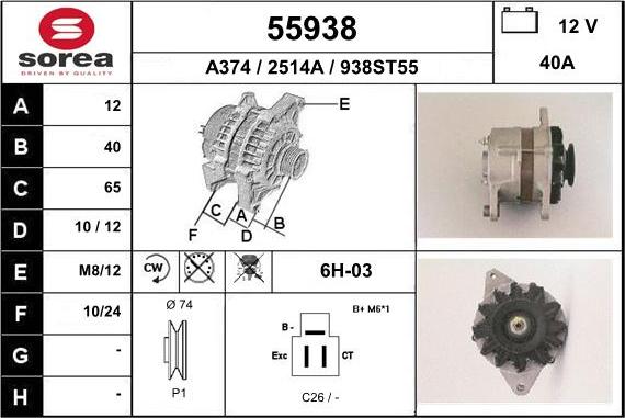 EAI 55938 - Ģenerators autodraugiem.lv