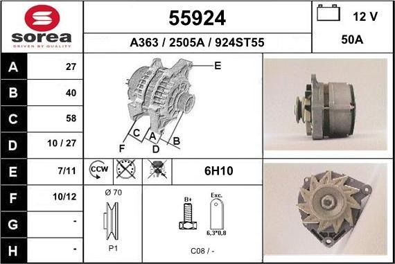 EAI 55924 - Ģenerators autodraugiem.lv