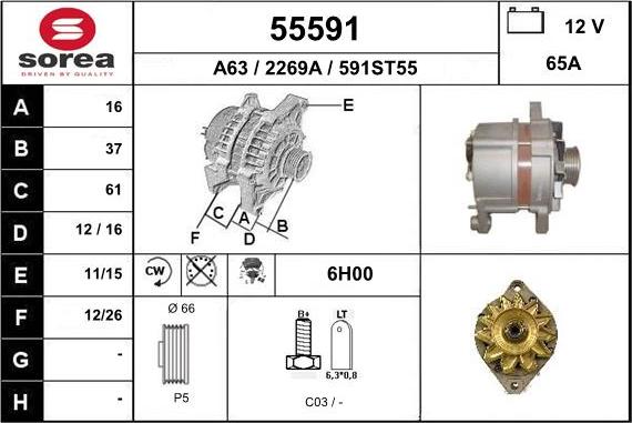 EAI 55591 - Ģenerators autodraugiem.lv