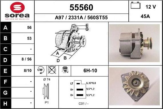 EAI 55560 - Ģenerators autodraugiem.lv