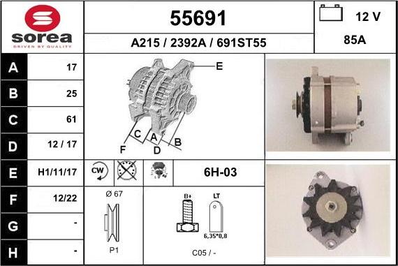 EAI 55691 - Ģenerators autodraugiem.lv