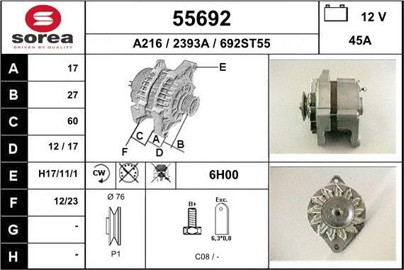 EAI 55692 - Ģenerators autodraugiem.lv