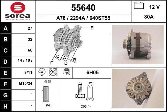 EAI 55640 - Ģenerators autodraugiem.lv