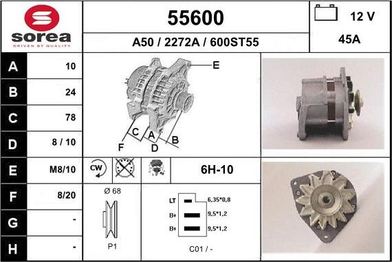 EAI 55600 - Ģenerators autodraugiem.lv
