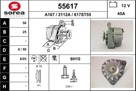 EAI 55617 - Ģenerators autodraugiem.lv