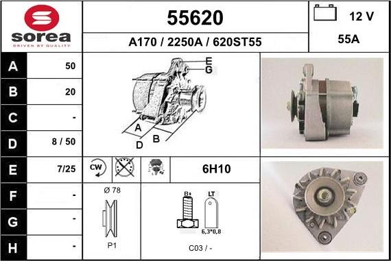 EAI 55620 - Ģenerators autodraugiem.lv