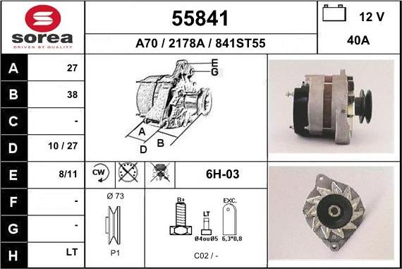 EAI 55841 - Ģenerators autodraugiem.lv
