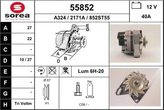 EAI 55852 - Ģenerators autodraugiem.lv