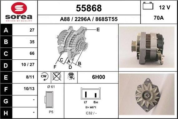 EAI 55868 - Ģenerators autodraugiem.lv