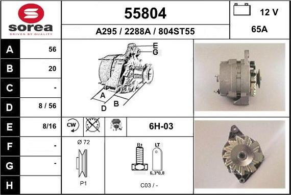 EAI 55804 - Ģenerators autodraugiem.lv