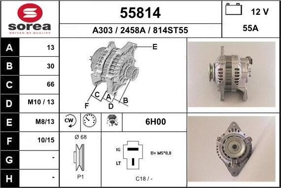 EAI 55814 - Ģenerators autodraugiem.lv