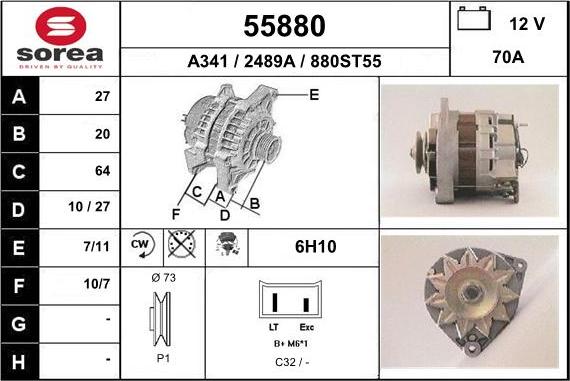 EAI 55880 - Ģenerators autodraugiem.lv