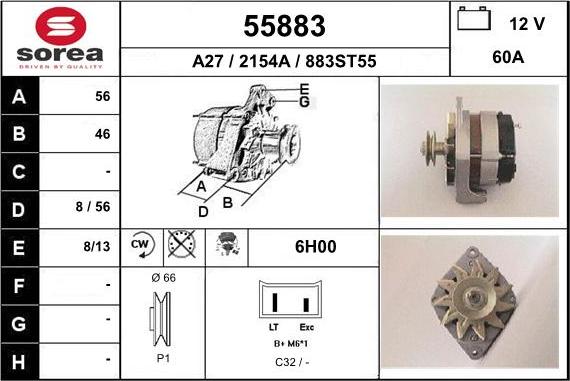 EAI 55883 - Ģenerators autodraugiem.lv