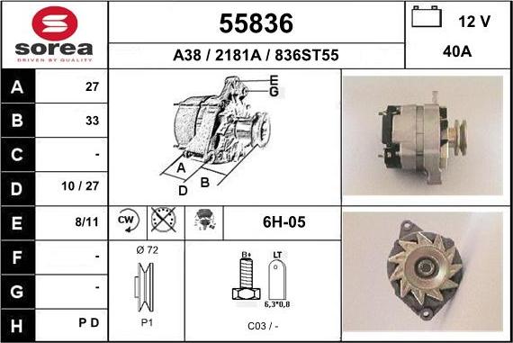 EAI 55836 - Ģenerators autodraugiem.lv