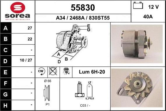 EAI 55830 - Ģenerators autodraugiem.lv