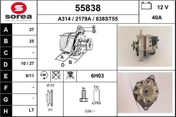 EAI 55838 - Ģenerators autodraugiem.lv