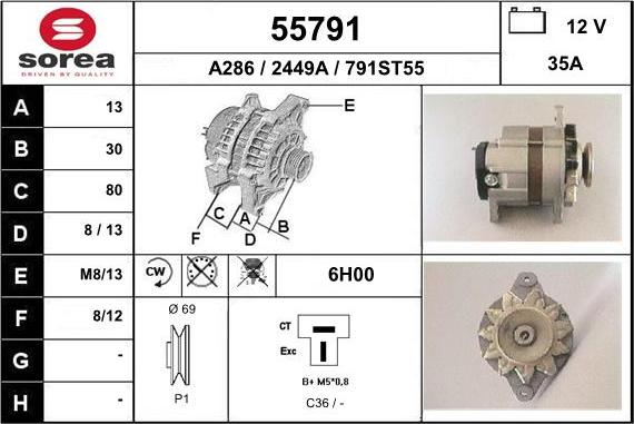 EAI 55791 - Ģenerators autodraugiem.lv