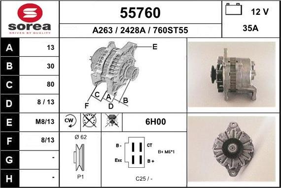 EAI 55760 - Ģenerators autodraugiem.lv