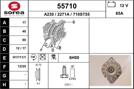 EAI 55710 - Ģenerators autodraugiem.lv