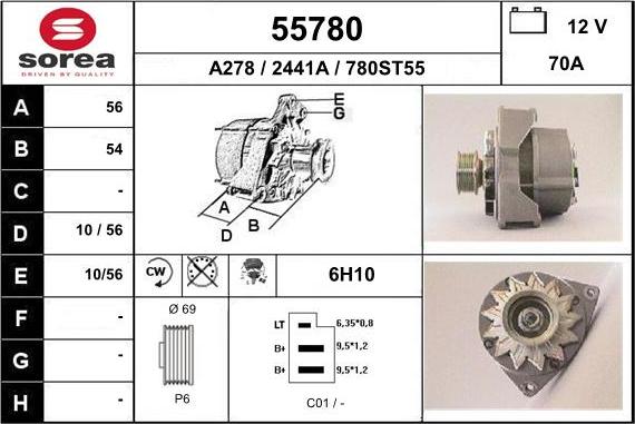 EAI 55780 - Ģenerators autodraugiem.lv