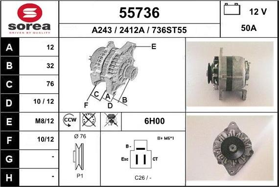 EAI 55736 - Ģenerators autodraugiem.lv