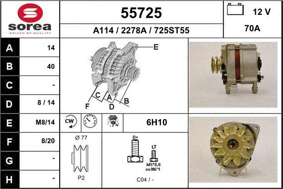 EAI 55725 - Ģenerators autodraugiem.lv